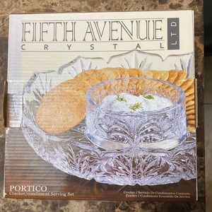 Crystal serving bowl